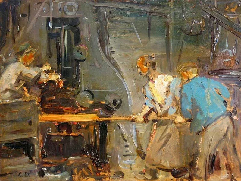 1867-Robert Sterl - Operai delle ferriere Krupp - 1919
